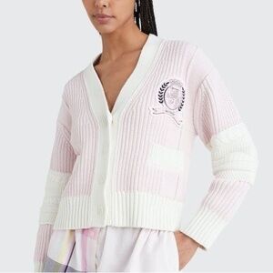 RTR TOMMY HILFIGER PREP ORGANIC COTTON CREST CARDIGAN